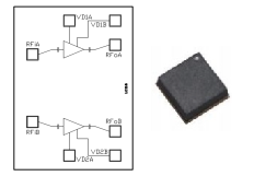 GaAs MMIC ローノイズアンプ(2CH) 14~18GHz SAC3088IQ3